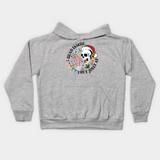 Dispatcher Christmas Dead Inside by Jolly AF Kids Hoodie